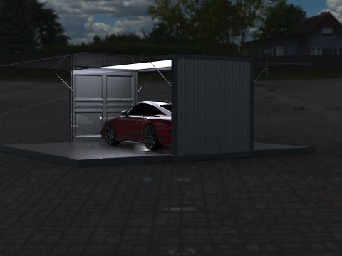 Car Container StorageShipping Container 3D CAD Model 3D Model