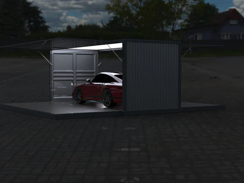 Car Container StorageShipping Container 3D CAD Model 3D Model