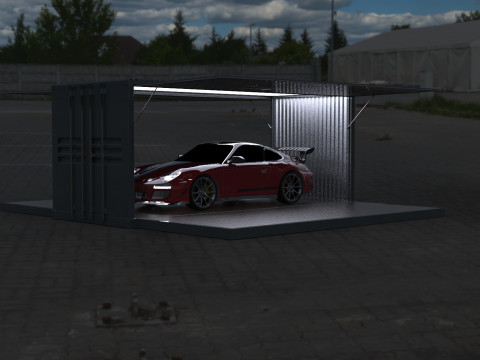 Car Container StorageShipping Container 3D CAD Model 3D Model