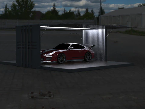 Car Container StorageShipping Container 3D CAD Model 3D Model