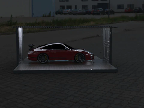 Car Container StorageShipping Container 3D CAD Model 3D Model