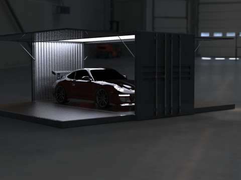 Car Container StorageShipping Container 3D CAD Model 3D Model