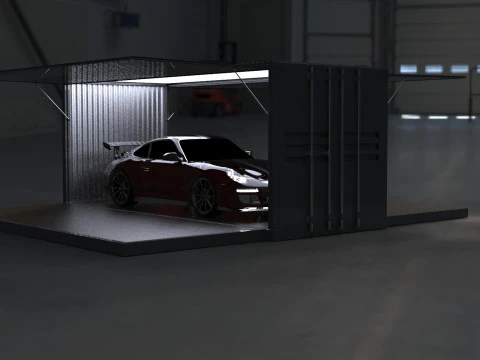 Car Container StorageShipping Container 3D CAD Model 3D Model