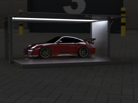 Car Container StorageShipping Container 3D CAD Model 3D Model