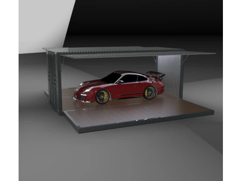 Car Container StorageShipping Container 3D CAD Model 3D Model