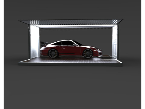 Car Container StorageShipping Container 3D CAD Model 3D Model