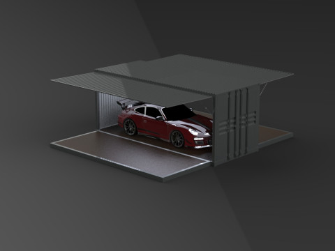 Car Container StorageShipping Container 3D CAD Model 3D Model