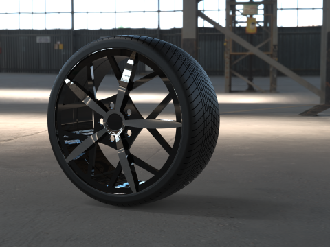 STYLISH ALLOY TIRE WHEEL 3D CAD MODEL 3D मॉडल