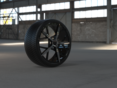 STYLISH ALLOY TIRE WHEEL 3D CAD MODEL 3D मॉडल
