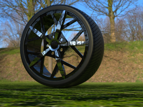 STYLISH ALLOY TIRE WHEEL 3D CAD MODEL 3D मॉडल