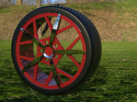 STYLISH ALLOY TIRE WHEEL 3D CAD MODEL 3D मॉडल