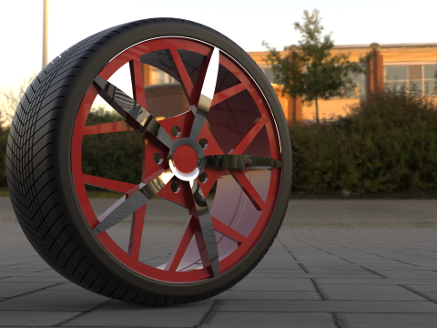 STYLISH ALLOY TIRE WHEEL 3D CAD MODEL 3D मॉडल