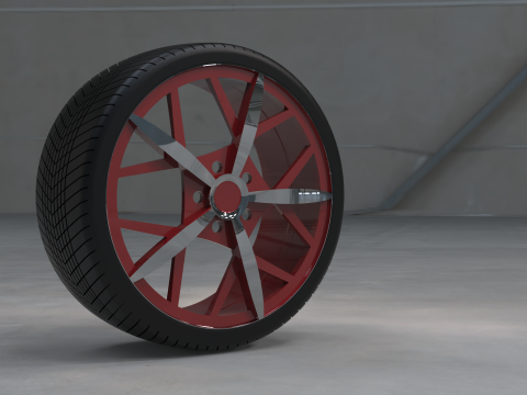 STYLISH ALLOY TIRE WHEEL 3D CAD MODEL 3D मॉडल
