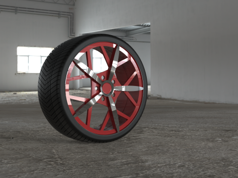 STYLISH ALLOY TIRE WHEEL 3D CAD MODEL 3D मॉडल