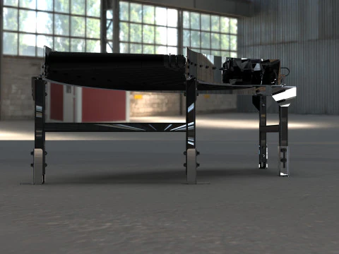 Curved Convery Roller 3D Model