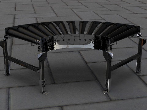 Curved Convery Roller 3D Модель