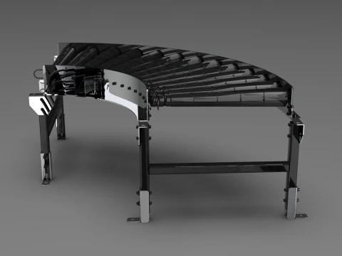 Curved Convery Roller 3D Model