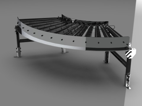 Curved Convery Roller 3D Модель