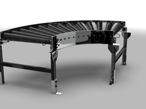 Curved Convery Roller 3D Модель