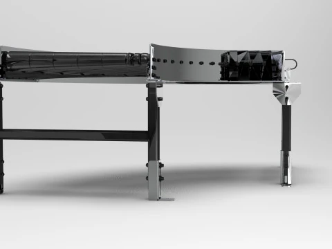 Curved Convery Roller 3D Model