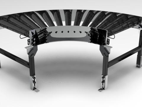 Curved Convery Roller 3D Модель