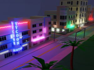 miami beach buildings 3D 模型