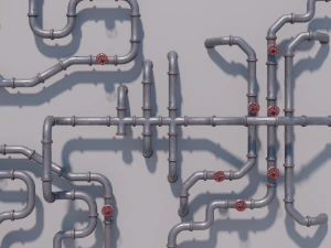 modular pipes 3D Model