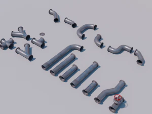 modular pipes 3D Model