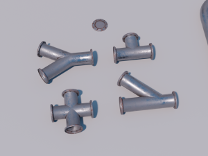 modular pipes 3D Model