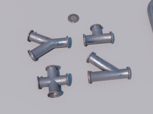 modular pipes 3D Model
