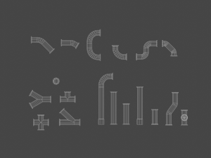 modular pipes 3D Model