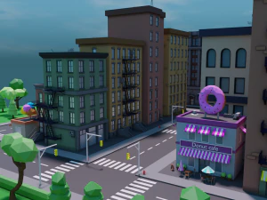 polygon city 3D Model