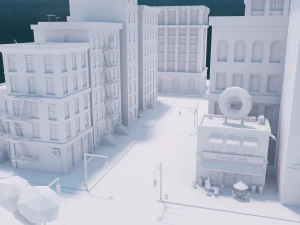 polygon city 3D Model