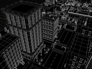 polygon city 3D Model