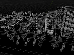 polygon city Modello 3D