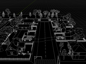 polygon city Modello 3D