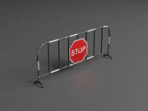 traffic barriers 3D Model