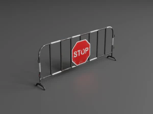 traffic barriers 3D Model