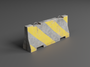 traffic barriers 3D Model