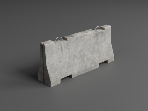 traffic barriers 3D Model