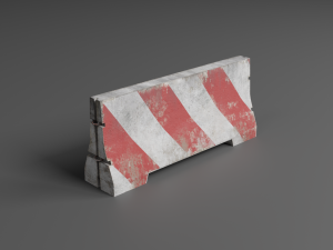 traffic barriers 3D Model