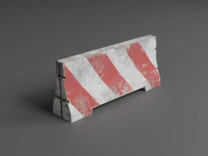 traffic barriers 3D Model