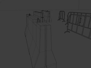 traffic barriers 3D Model