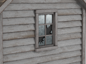 classic american style abandoned detached garage 3D Modell