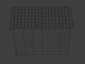 classic american style abandoned detached garage 3D Modell