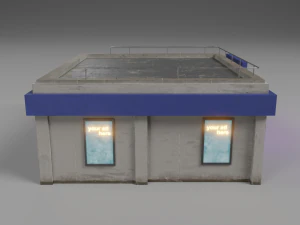 mini market store 3D Model