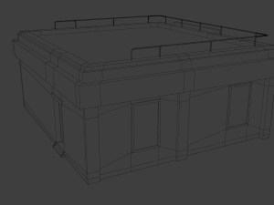 mini market store Model 3D