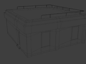 mini market store 3D Model