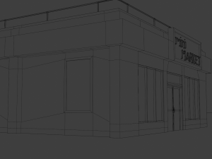 mini market store Model 3D