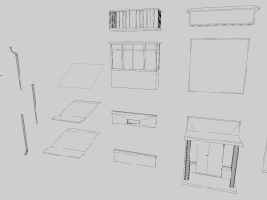 modular soviet panel apartment house 3D Model